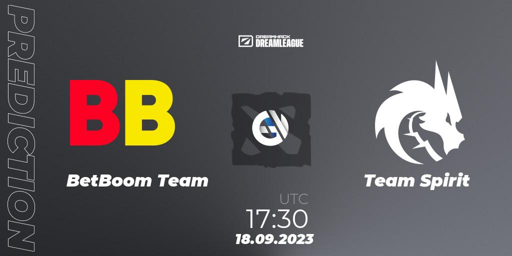 Prognoza BetBoom Team - Team Spirit. 18.09.2023 at 17:45, Dota 2, DreamLeague Season 21