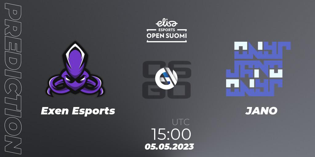 Prognoza Exen Esports - JANO. 05.05.23, CS2 (CS:GO), Elisa Open Suomi Season 5
