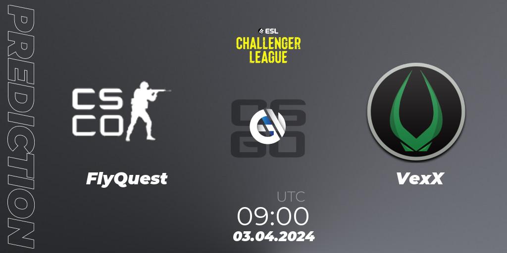 Prognoza FlyQuest - VexX. 03.04.2024 at 09:00, Counter-Strike (CS2), ESL Challenger League Season 47: Oceania
