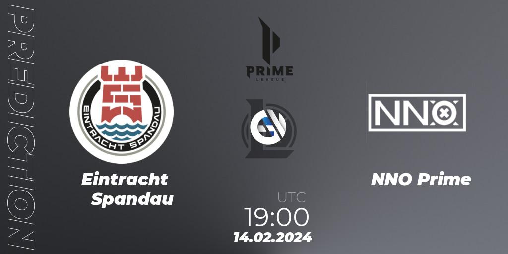 Prognoza Eintracht Spandau - NNO Prime. 14.02.24, LoL, Prime League Spring 2024 - Group Stage