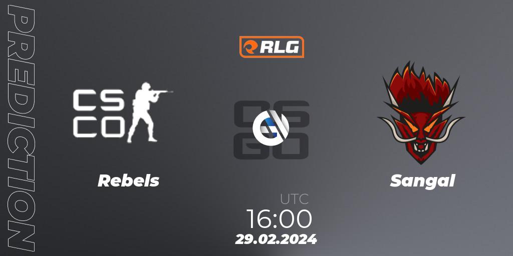 Prognoza Rebels Gaming - Sangal. 29.02.24, CS2 (CS:GO), RES European Series #1