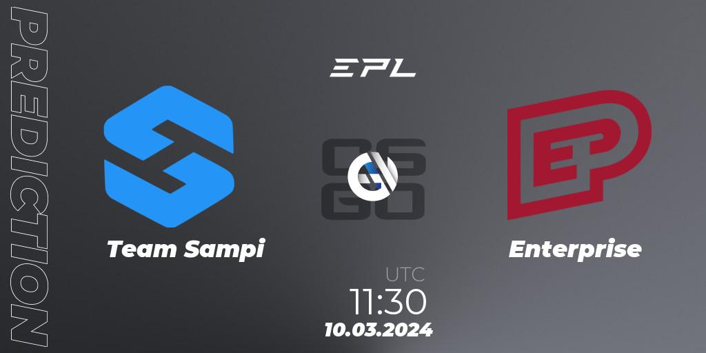 Prognoza Team Sampi - Enterprise. 09.03.24, CS2 (CS:GO), European Pro League Season 14