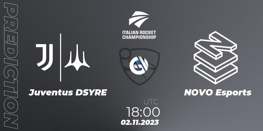 Prognoza Juventus DSYRE - NOVO Esports. 02.11.2023 at 18:00, Rocket League, Italian Rocket Championship Season 11Serie A Relegation