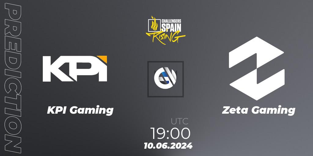 Prognoza KPI Gaming - Zeta Gaming. 10.06.2024 at 19:00, VALORANT, VALORANT Challengers 2024 Spain: Rising Split 2