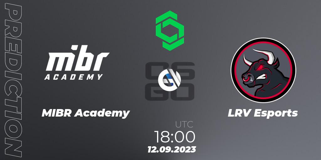Prognoza MIBR Academy - LRV Esports. 12.09.23, CS2 (CS:GO), CCT South America Series #11
