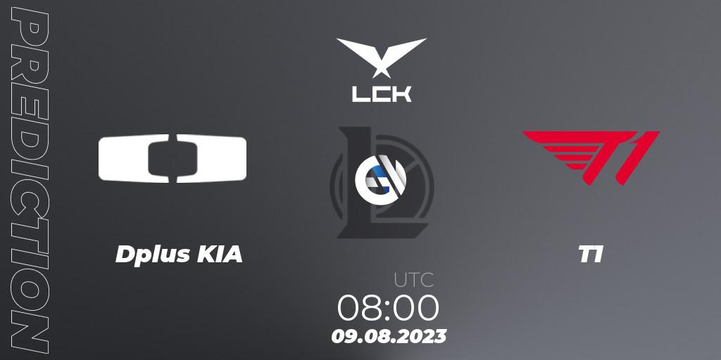 Prognoza Dplus KIA - T1. 09.08.2023 at 08:00, LoL, LCK Summer 2023 - Playoffs