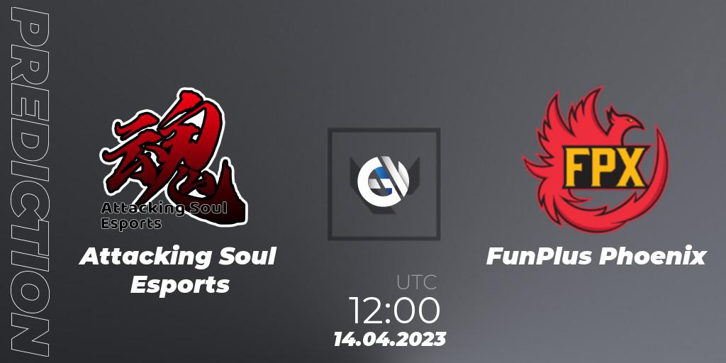 Prognoza Attacking Soul Esports - FunPlus Phoenix. 14.04.23, VALORANT, FGC Valorant Invitational 2023: Act 1
