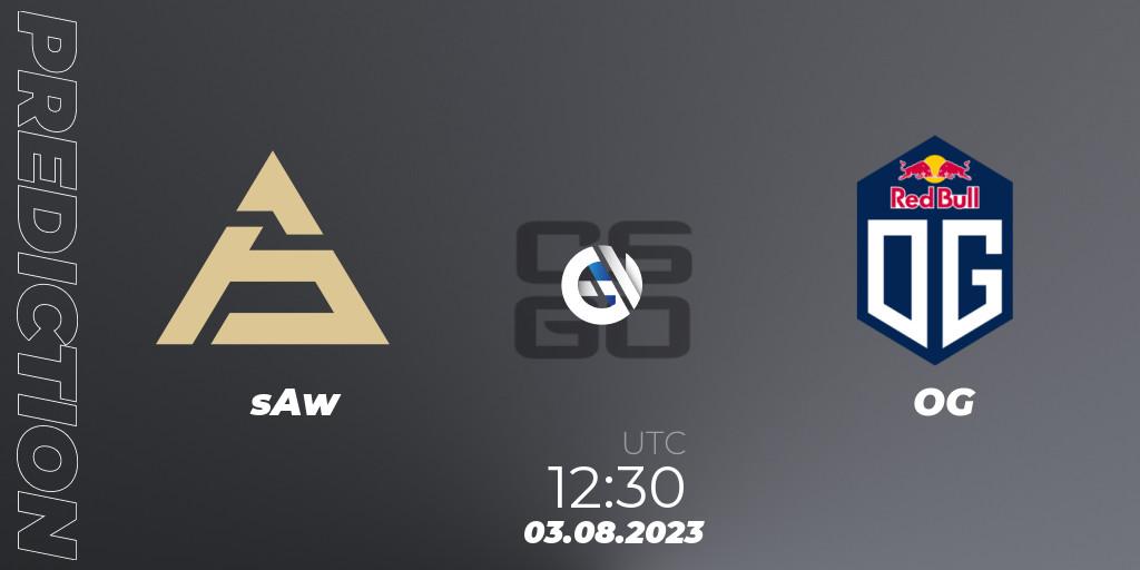 Prognoza sAw - OG. 03.08.2023 at 12:30, Counter-Strike (CS2), CCT 2023 Online Finals 2