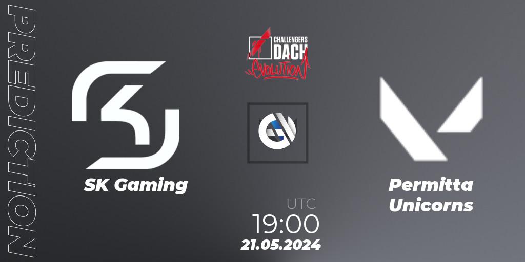 Prognoza SK Gaming - Permitta Unicorns. 21.05.2024 at 19:00, VALORANT, VALORANT Challengers 2024 DACH: Evolution Split 2