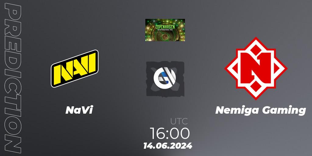Prognoza NaVi - Nemiga Gaming. 14.06.2024 at 16:00, Dota 2, The International 2024: Eastern Europe Closed Qualifier