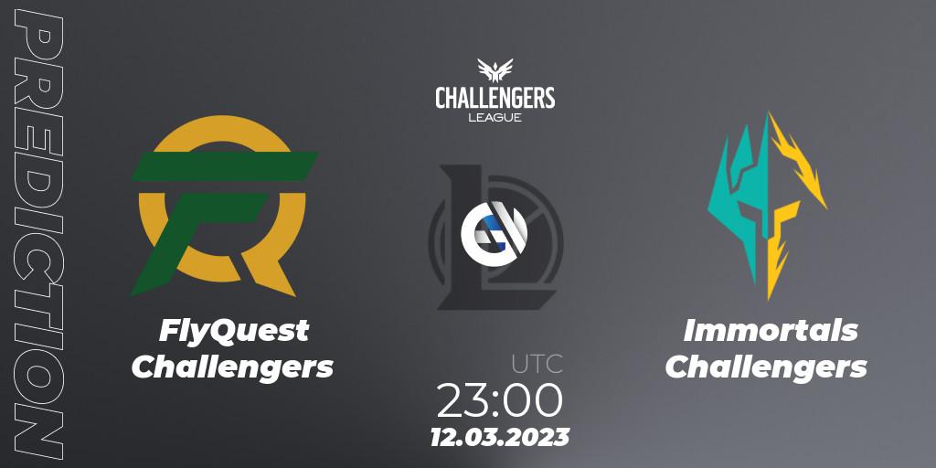 Prognoza FlyQuest Challengers - Immortals Challengers. 12.03.23, LoL, NACL 2023 Spring - Playoffs