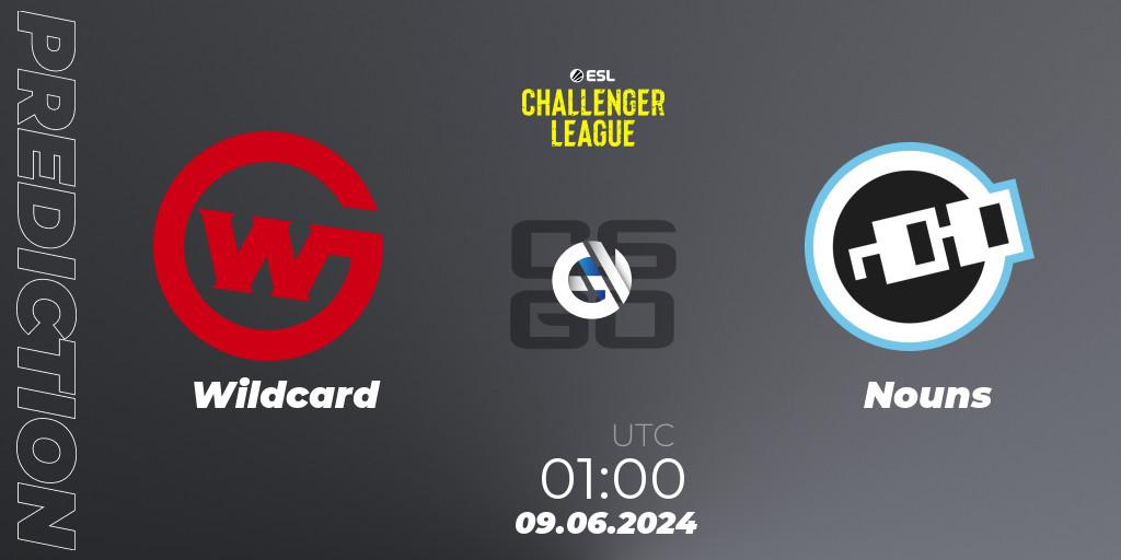 Prognoza Wildcard - Nouns. 09.06.2024 at 01:00, Counter-Strike (CS2), ESL Challenger League Season 47: North America