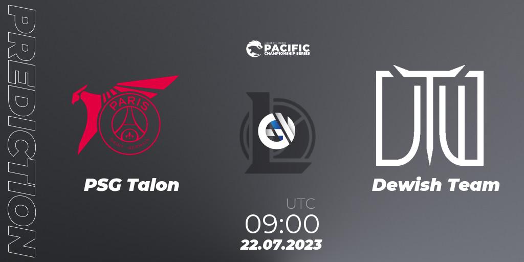 Prognoza PSG Talon - Dewish Team. 22.07.2023 at 09:00, LoL, PACIFIC Championship series Group Stage