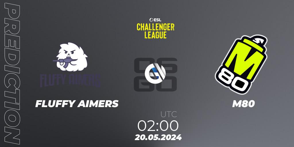Prognoza FLUFFY AIMERS - M80. 20.05.2024 at 02:00, Counter-Strike (CS2), ESL Challenger League Season 47: North America