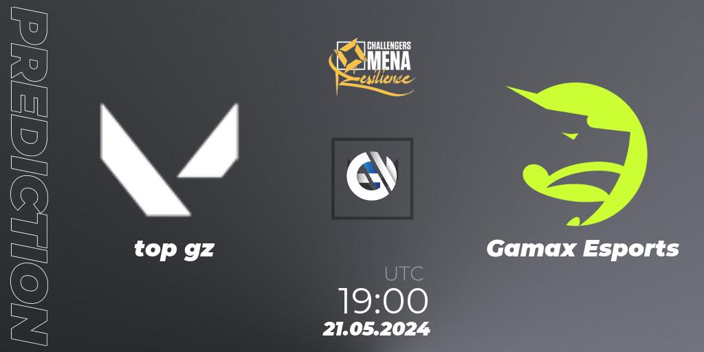 Prognoza top gz - Gamax Esports. 21.05.2024 at 19:00, VALORANT, VALORANT Challengers 2024 MENA: Resilience Split 2 - Levant and North Africa