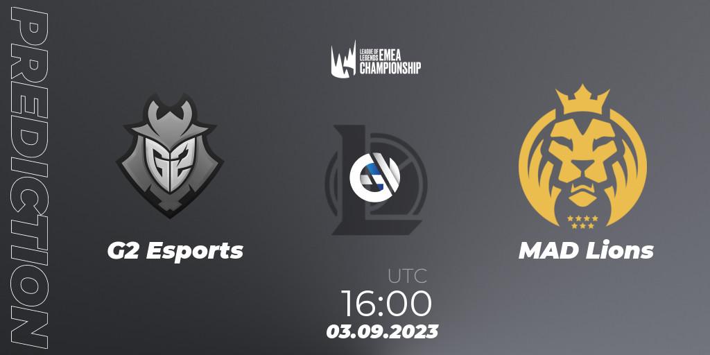Prognoza G2 Esports - MAD Lions. 03.09.2023 at 16:00, LoL, LEC Finals 2023