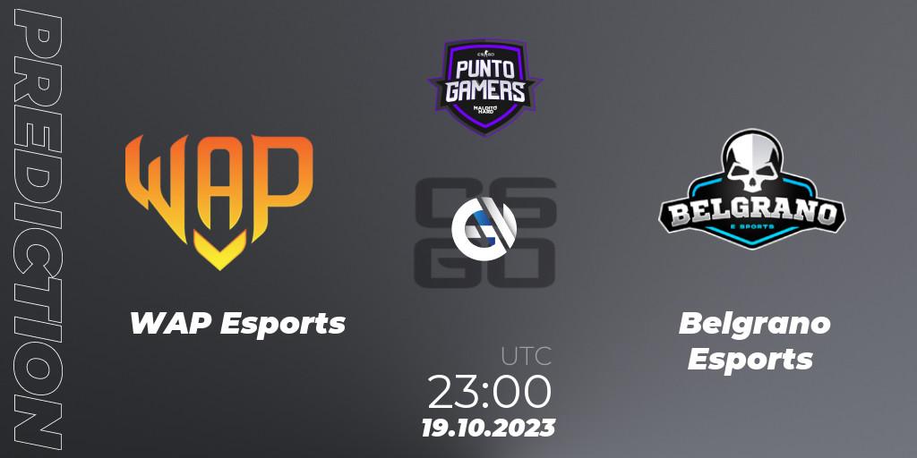 Prognoza WAP Esports - Astral Aces Esports. 19.10.2023 at 23:00, Counter-Strike (CS2), Punto Gamers Cup 2023