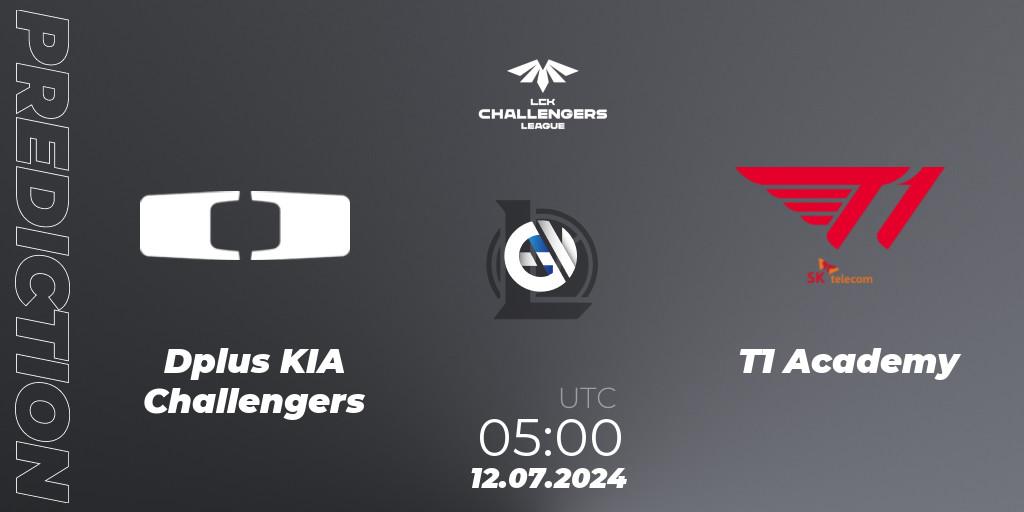 Prognoza Dplus KIA Challengers - T1 Academy. 12.07.2024 at 05:00, LoL, LCK Challengers League 2024 Summer - Group Stage