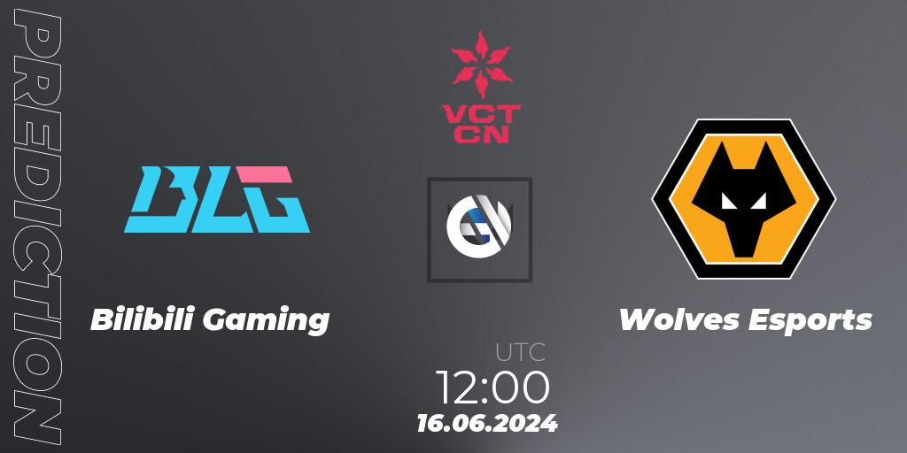 Prognoza Bilibili Gaming - Wolves Esports. 16.06.2024 at 11:30, VALORANT, VALORANT Champions Tour China 2024: Stage 2 - Group Stage