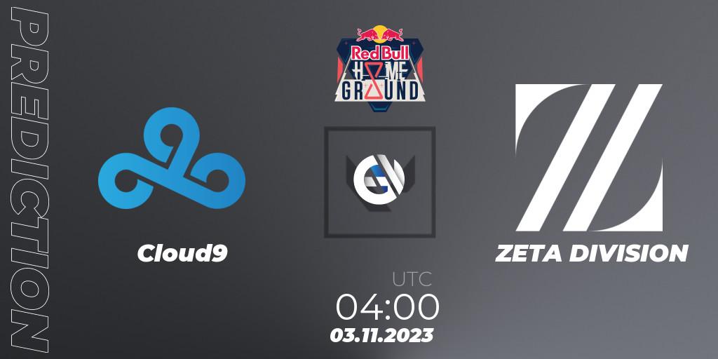 Prognoza Cloud9 - ZETA DIVISION. 03.11.2023 at 04:00, VALORANT, Red Bull Home Ground #4 - Swiss Stage