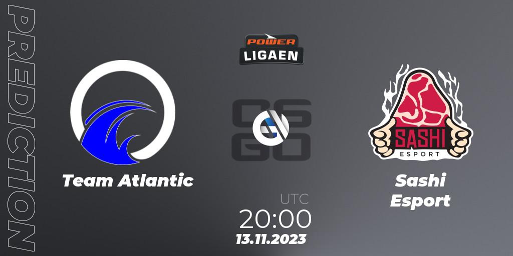 Prognoza Team Atlantic - Sashi Esport. 13.11.2023 at 20:00, Counter-Strike (CS2), Dust2.dk Ligaen Season 24: Regular Season
