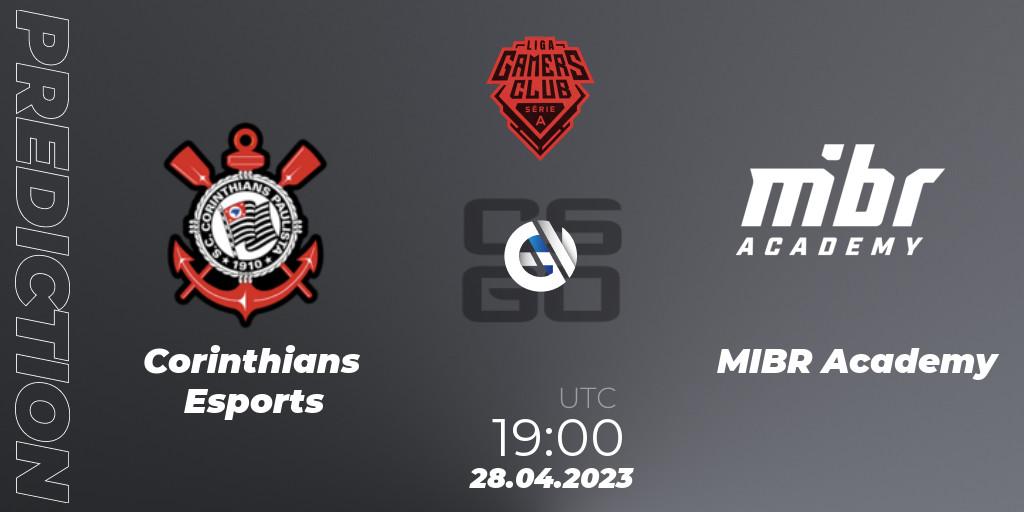 Prognoza Corinthians Esports - MIBR Academy. 28.04.23, CS2 (CS:GO), Gamers Club Liga Série A: April 2023