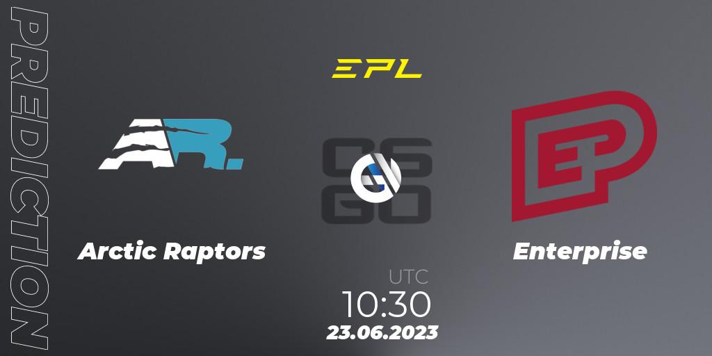 Prognoza Arctic Raptors - Enterprise. 23.06.23, CS2 (CS:GO), European Pro League Season 9: Division 2