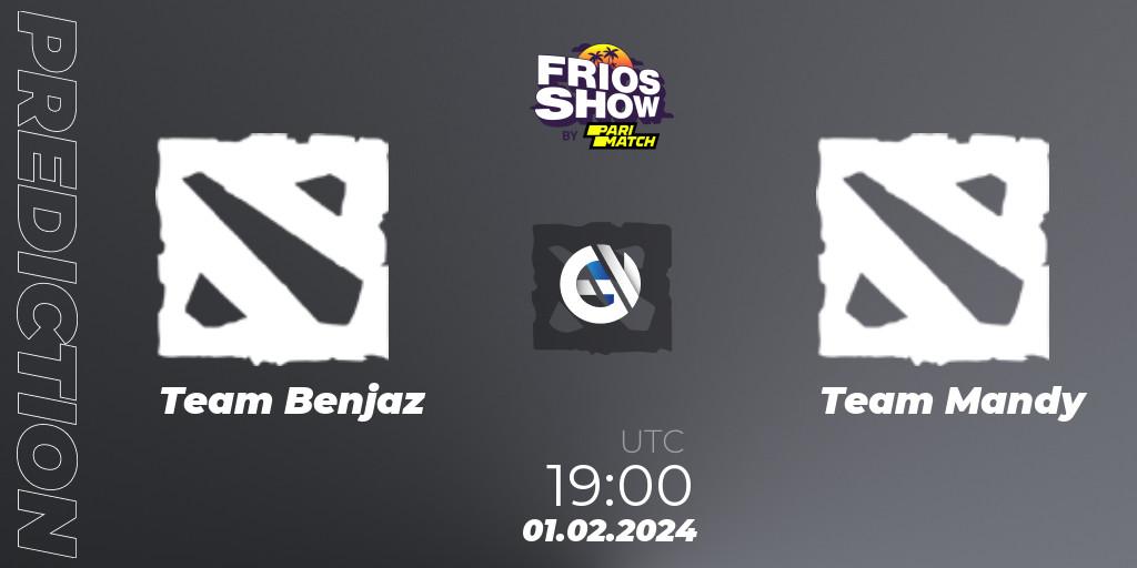 Prognoza Team Benjaz - Team Mandy. 01.02.2024 at 19:00, Dota 2, Frios Show 2