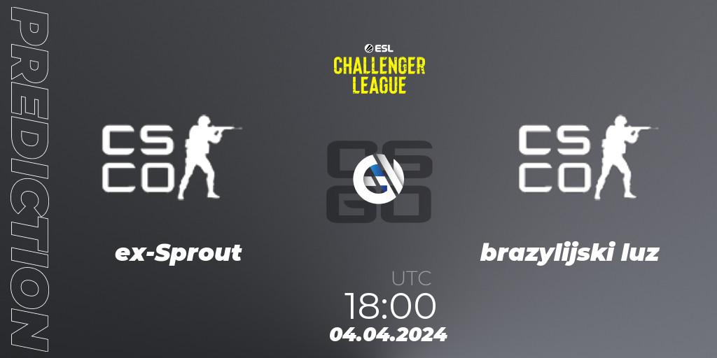 Prognoza ex-Sprout - brazylijski luz. 04.04.2024 at 18:00, Counter-Strike (CS2), ESL Challenger League Season 47: Europe