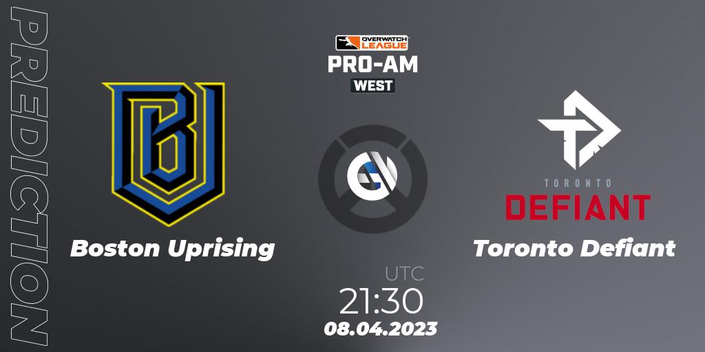 Prognoza Boston Uprising - Toronto Defiant. 08.04.2023 at 21:15, Overwatch, Overwatch League 2023 - Pro-Am
