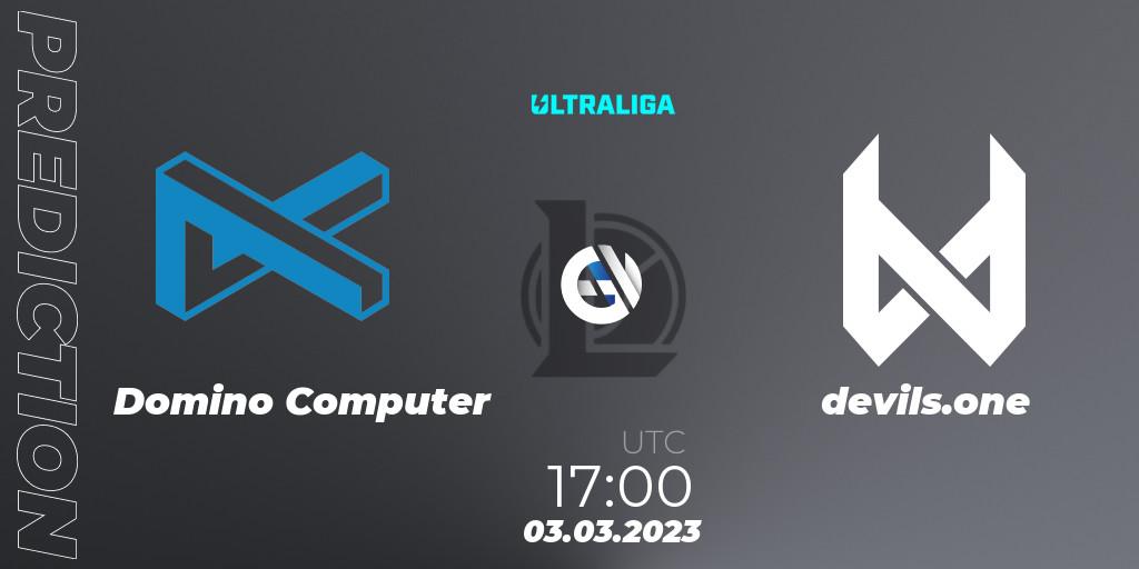 Prognoza Domino Computer - devils.one. 03.03.2023 at 17:00, LoL, Ultraliga 2nd Division Season 6