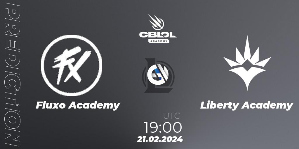 Prognoza Fluxo Academy - Liberty Academy. 21.02.2024 at 19:00, LoL, CBLOL Academy Split 1 2024