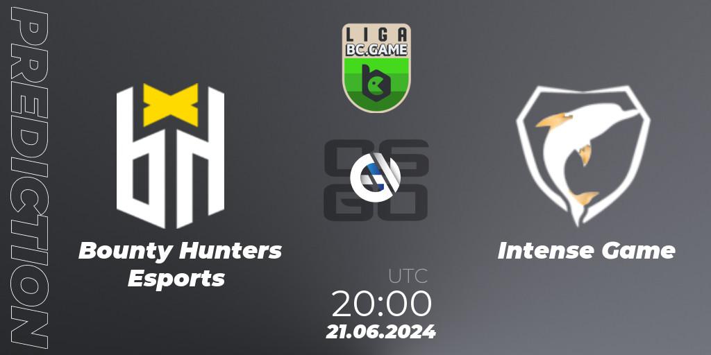 Prognoza Bounty Hunters Esports - Intense Game. 21.06.2024 at 20:00, Counter-Strike (CS2), Dust2 Brasil Liga Season 3: Division 1
