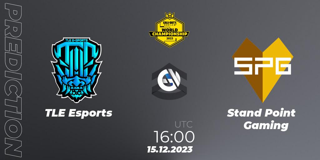 Prognoza TLE Esports - Stand Point Gaming. 15.12.2023 at 15:15, Call of Duty, CODM World Championship 2023