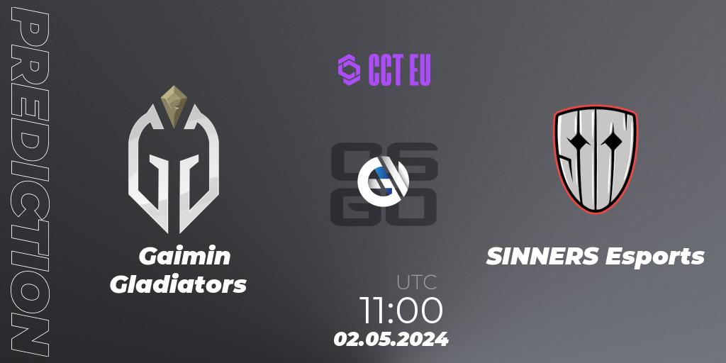 Prognoza Gaimin Gladiators - SINNERS Esports. 02.05.24, CS2 (CS:GO), CCT Season 2 Europe Series 1