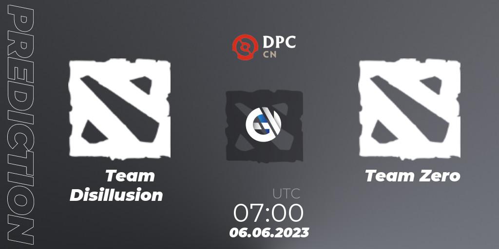 Prognoza Team Disillusion - Team Zero. 06.06.23, Dota 2, DPC 2023 Tour 3: CN Division II (Lower)
