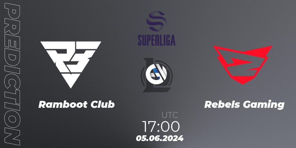 Prognoza Ramboot Club - Rebels Gaming. 05.06.2024 at 17:00, LoL, LVP Superliga Summer 2024