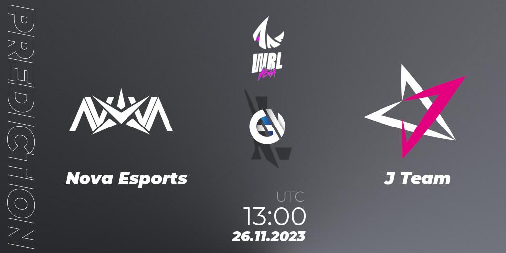 Prognoza Nova Esports - J Team. 26.11.2023 at 13:00, Wild Rift, WRL Asia 2023 - Season 2 - Regular Season
