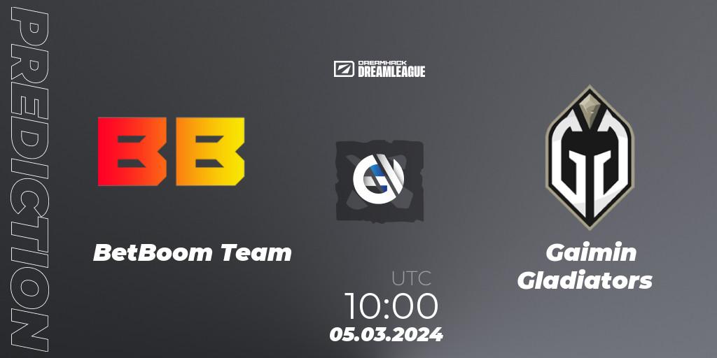 Prognoza BetBoom Team - Gaimin Gladiators. 05.03.24, Dota 2, DreamLeague Season 22