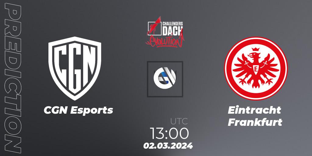 Prognoza CGN Esports - Eintracht Frankfurt. 02.03.24, VALORANT, VALORANT Challengers 2024 DACH: Evolution Split 1