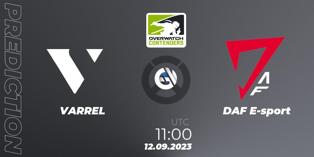 Prognoza VARREL - DAF E-sport. 12.09.2023 at 11:00, Overwatch, Overwatch Contenders 2023 Fall Series: Asia Pacific