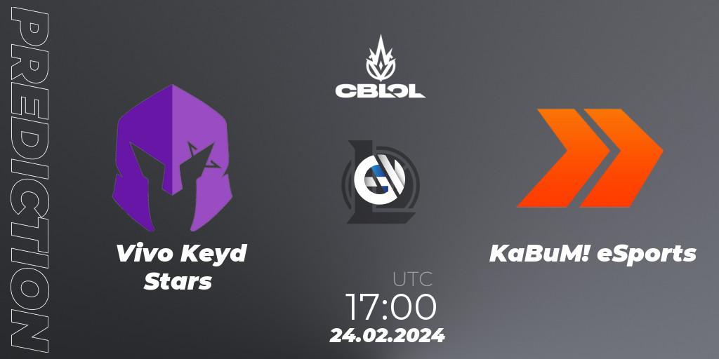 Prognoza Vivo Keyd Stars - KaBuM! eSports. 24.02.24, LoL, CBLOL Split 1 2024 - Group Stage