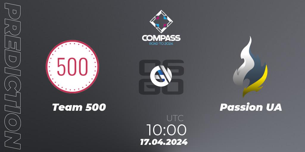 Prognoza Team 500 - Passion UA. 16.04.24, CS2 (CS:GO), YaLLa Compass Spring 2024