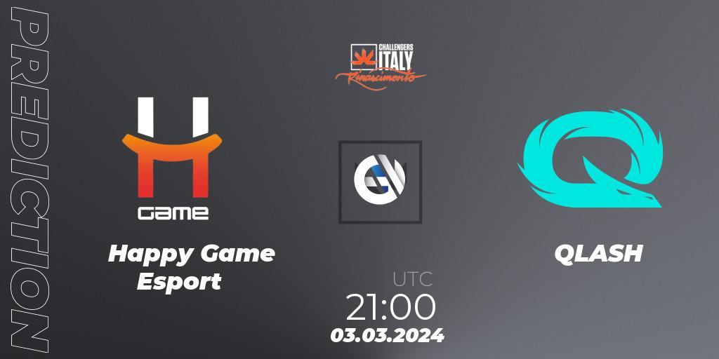 Prognoza Happy Game Esport - QLASH. 03.03.24, VALORANT, VALORANT Challengers 2024 Italy: Rinascimento Split 1