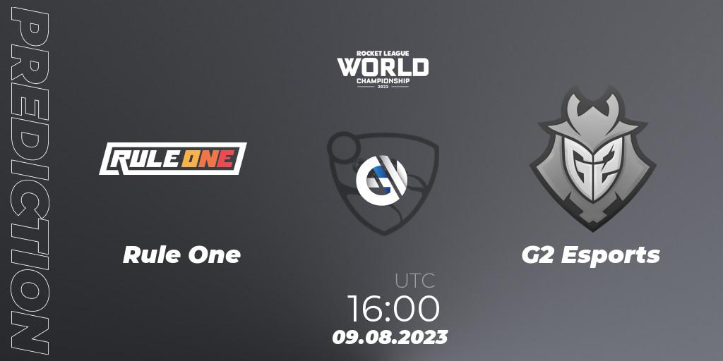 Prognoza Rule One - G2 Esports. 09.08.2023 at 17:15, Rocket League, Rocket League Championship Series 2022-23 - World Championship Group Stage