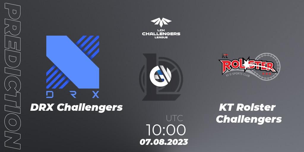 Prognoza DRX Challengers - KT Rolster Challengers. 07.08.2023 at 09:00, LoL, LCK Challengers League 2023 Summer - Playoffs