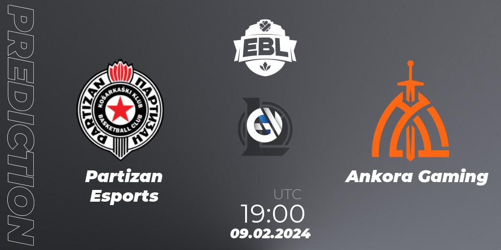 Prognoza Partizan Esports - Ankora Gaming. 09.02.24, LoL, Esports Balkan League Season 14