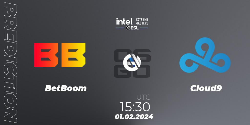 Prognoza BetBoom - Cloud9. 01.02.2024 at 15:30, Counter-Strike (CS2), IEM Katowice 2024 Play-in