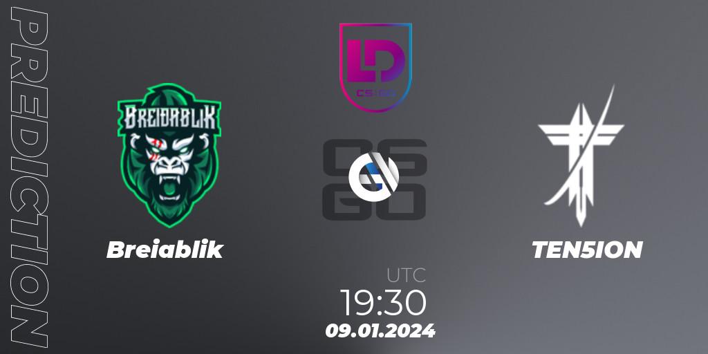 Prognoza Breiðablik - TEN5ION. 09.01.24, CS2 (CS:GO), Icelandic Esports League Season 8: Regular Season
