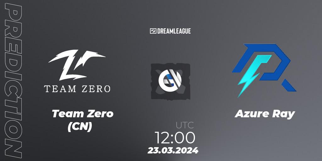 Prognoza Team Zero (CN) - Azure Ray. 23.03.2024 at 12:20, Dota 2, DreamLeague Season 23: China Closed Qualifier